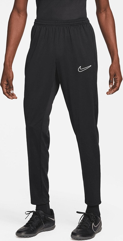 Czarne spodnie Nike w sportowym stylu z tkaniny