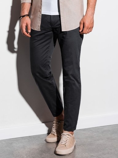Czarne spodnie Ombre w stylu casual
