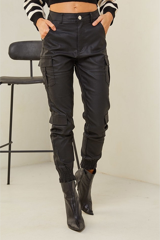 Czarne spodnie Plume w stylu casual