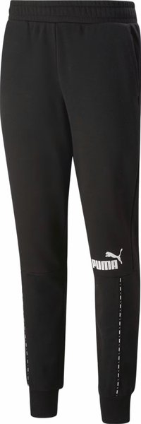Czarne spodnie Puma z dresówki w sportowym stylu
