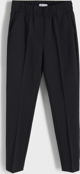 Czarne spodnie Reserved z tkaniny w stylu casual