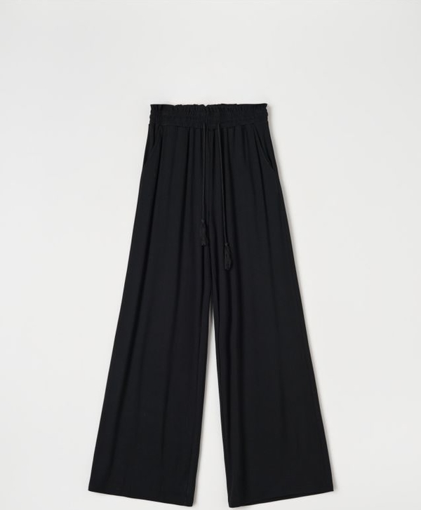 Czarne spodnie Sinsay w stylu retro