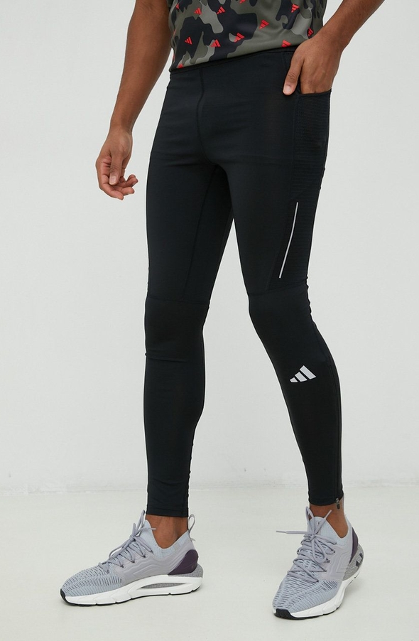 Czarne spodnie sportowe Adidas Performance
