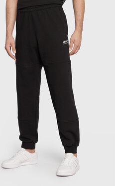 Czarne spodnie sportowe Adidas z dresówki