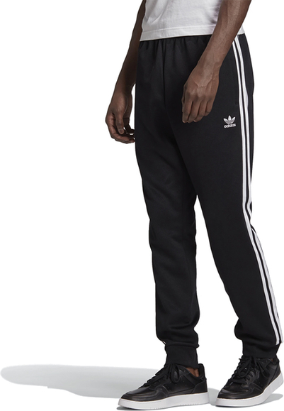 Czarne spodnie sportowe Adidas z dresówki