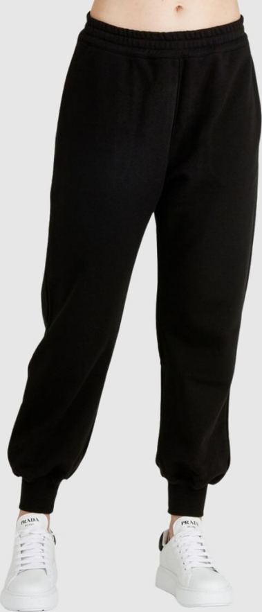 Czarne spodnie sportowe Alexander McQueen z dresówki