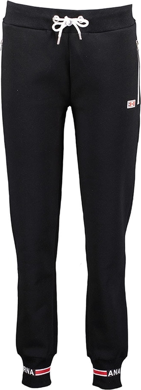 Czarne spodnie sportowe Anapurna z dresówki w sportowym stylu