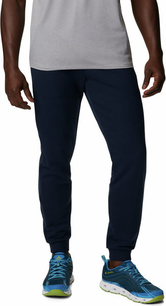Czarne spodnie sportowe Columbia z dresówki w sportowym stylu