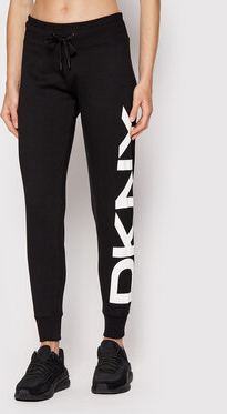Czarne spodnie sportowe DKNY