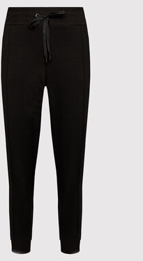 Czarne spodnie sportowe DKNY z dresówki
