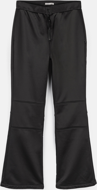 Czarne spodnie sportowe Gate ocieplenie w stylu casual