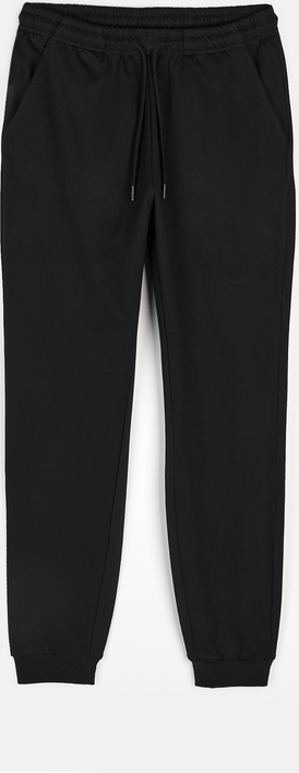Czarne spodnie sportowe Gate z dresówki w stylu casual