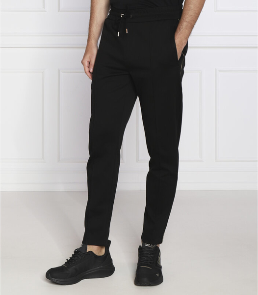 Czarne spodnie sportowe Hugo Boss w stylu casual z dresówki