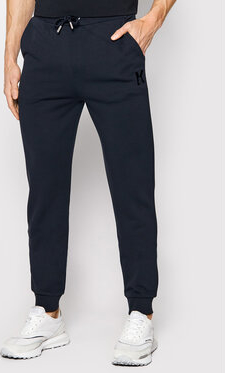 Czarne spodnie sportowe Karl Lagerfeld z dresówki w sportowym stylu