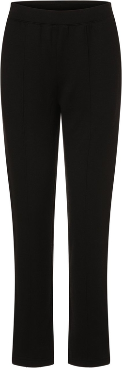 Czarne spodnie sportowe Marie Lund w stylu retro z polaru