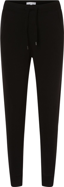 Czarne spodnie sportowe Marie Lund z dresówki