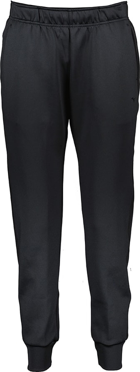 Czarne spodnie sportowe Mizuno w sportowym stylu z dresówki