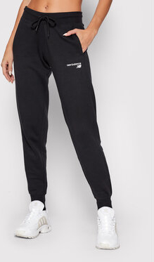 Czarne spodnie sportowe New Balance z dresówki w sportowym stylu