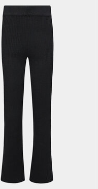 Czarne spodnie sportowe Outhorn z dresówki w stylu retro