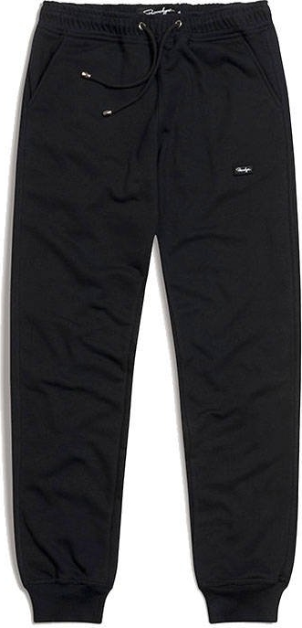 Czarne spodnie sportowe Phenotype Streetwear z dresówki w sportowym stylu