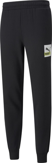 Czarne spodnie sportowe Puma z bawełny