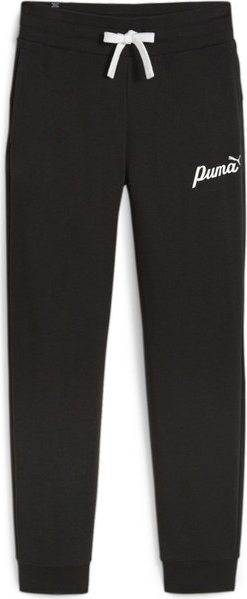 Czarne spodnie sportowe Puma z dresówki w sportowym stylu
