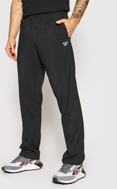 Czarne spodnie sportowe Reebok Classic z dresówki w sportowym stylu