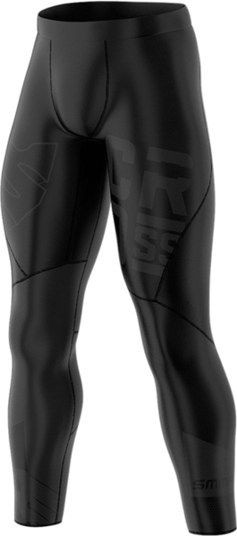 Czarne spodnie sportowe Smmash ze skóry ekologicznej