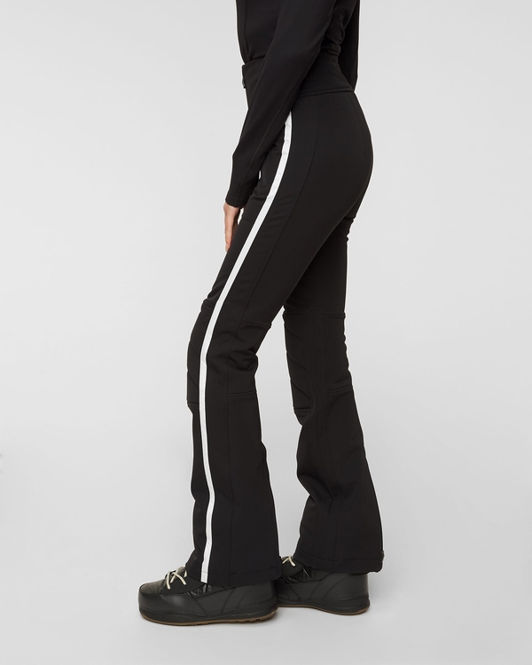 Czarne spodnie sportowe Sportalm w sportowym stylu z tkaniny