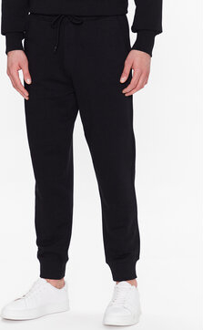 Czarne spodnie sportowe United Colors Of Benetton z dresówki