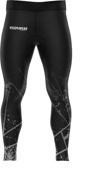 Czarne spodnie sportowe Vision Wear Sport z tkaniny