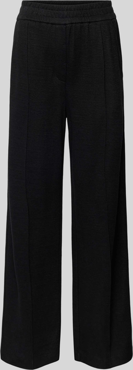 Czarne spodnie Stefanel z bawełny w stylu retro