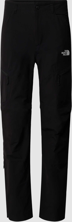 Czarne spodnie The North Face z nadrukiem w sportowym stylu
