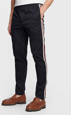 Czarne spodnie Tommy Hilfiger w sportowym stylu