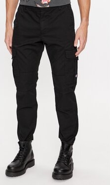 Czarne spodnie Tommy Jeans w stylu casual