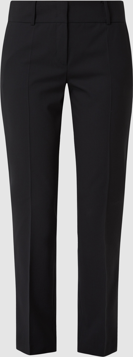 Czarne spodnie Windsor z wełny w stylu casual
