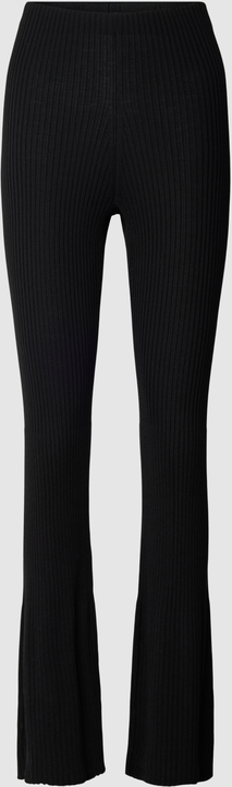 Czarne spodnie Wolford z wełny w stylu retro