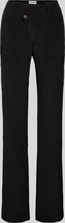 Czarne spodnie Zadig & Voltaire z bawełny w stylu retro