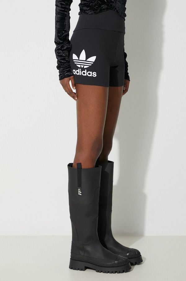 Czarne szorty Adidas Originals z bawełny w sportowym stylu