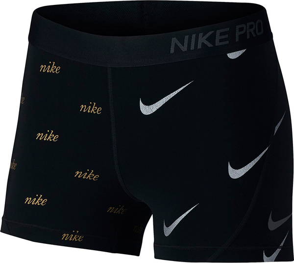 Czarne szorty Nike z tkaniny