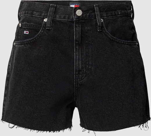 Czarne szorty Tommy Jeans z bawełny