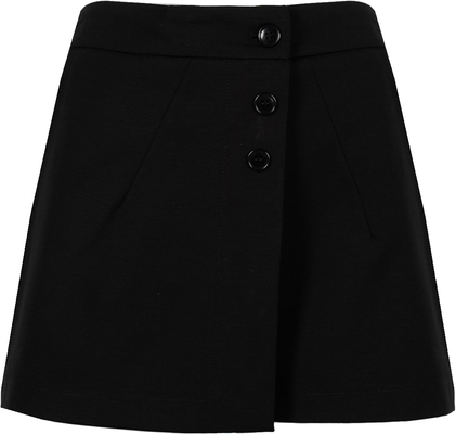 Czarne szorty ubierzsie.com w stylu casual z tkaniny