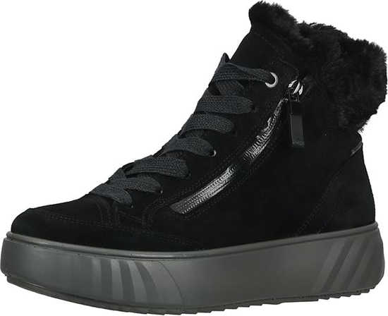 Czarne trampki Ara shoes w młodzieżowym stylu