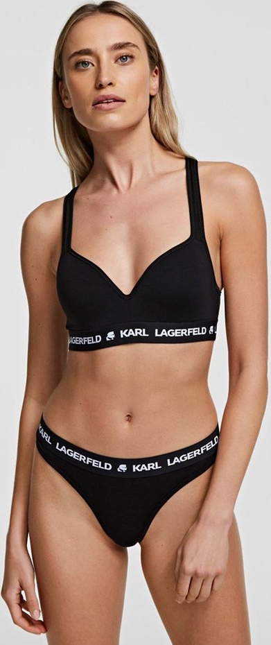 Czarny biustonosz Karl Lagerfeld