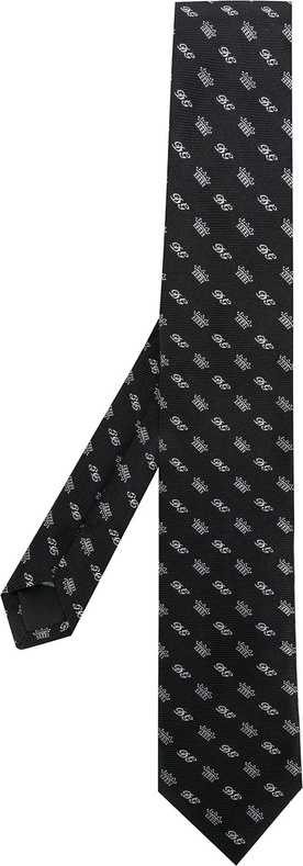 Czarny krawat Dolce & Gabbana