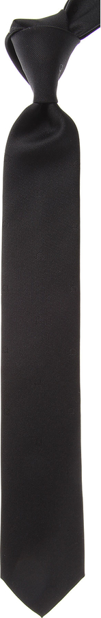 Czarny krawat Salvatore Ferragamo z jedwabiu