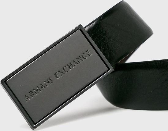 Czarny pasek Armani Exchange