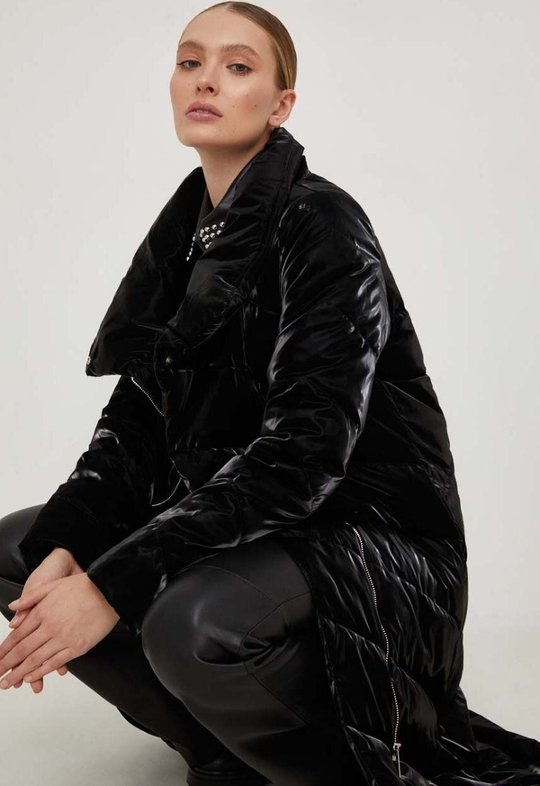 Czarny płaszcz Answear Lab w stylu casual bez kaptura