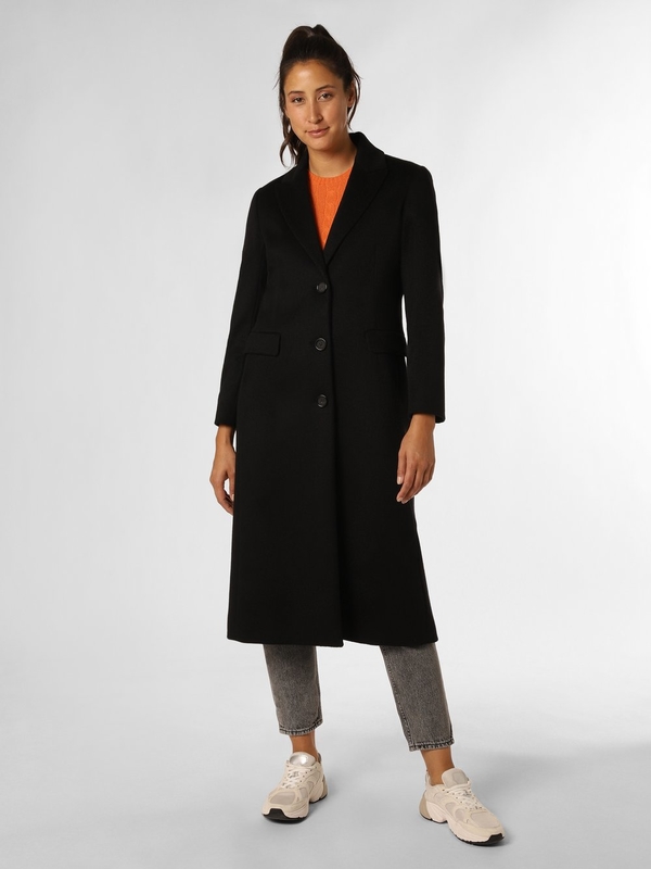 Czarny płaszcz Cinzia Rocca w stylu klasycznym