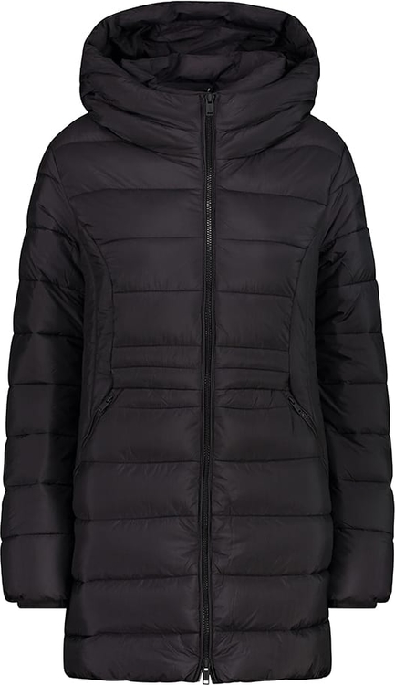 Czarny płaszcz CMP z kapturem w stylu casual